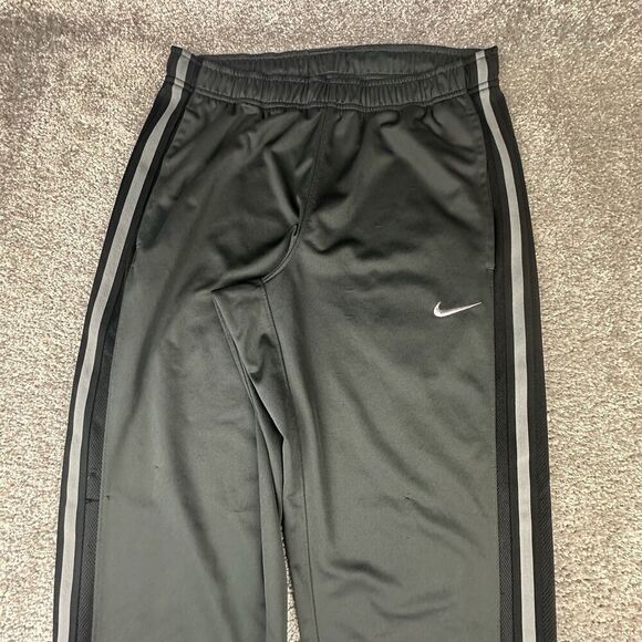 Nike Track Pants Mens Medium Straight Gray Sweatpants Gym Training Running - Picture 1 of 12